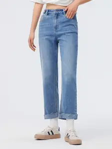 SEMIR Women Straight Fit Light Fade Stretchable Jeans