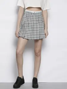 SEMIR Checked Pleated Tennis Mini Skirt