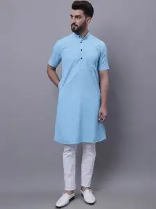 even Mandarin Collar Pure Cotton Kurta