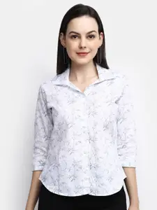 V-Mart Floral Printed Cotton Casual Shirt