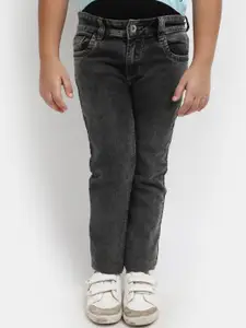 V-Mart Girls Mid-Rise Light Fade Cotton Jeans