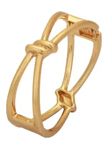 Adwitiya Collection Women Brass Gold-Plated Kada Bracelet