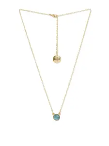 Tipsyfly Gold-Plated Brass Crystals Necklace