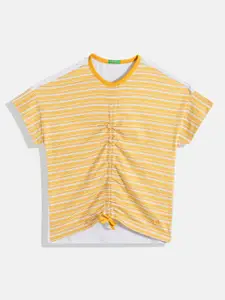 United Colors of Benetton Girls Striped Pure Cotton Top