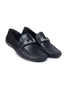 ROSSO BRUNELLO Leather Formal Slip-On Shoes