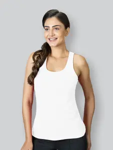 LYRA Combed Cotton Racer Back Tank Top