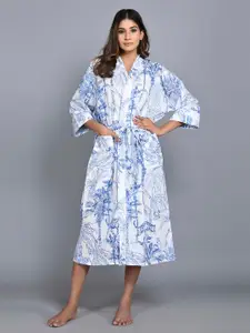 SHOOLIN Floral Printed Pure Cotton Nightdress