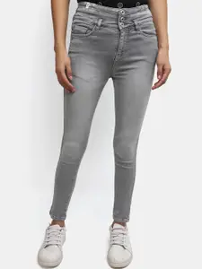 V-Mart Women Slim Fit Heavy Fade Cotton Jeans