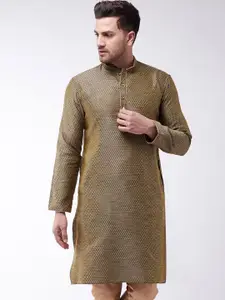 VASTRAMAY Men Ethnic Motifs Jacquard Kurta
