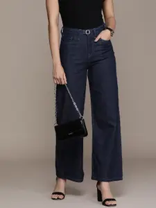 French Connection Women Wide Leg Stretchable Jeans