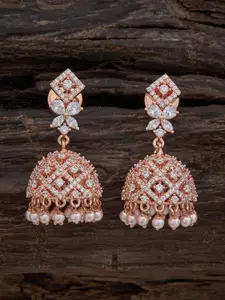 Kushal's Fashion Jewellery Gold-Embellished Bridal Cubic Zirconia Circular Shaped Pendants