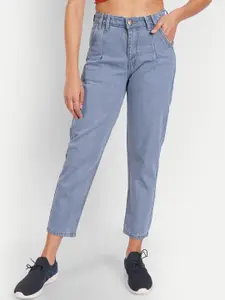 BAESD Women Jean Straight Fit High-Rise Cotton Jeans