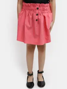 V-Mart Girls Twill A-Line Skirt