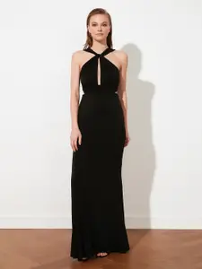 Trendyol Shoulder Straps Cut Out Maxi Dress