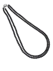 Sri Jagdamba Pearls Dealer Gold-Plated Beaded Necklace & Earrings