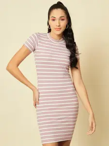 BAESD Striped Bodycon Mini Dress