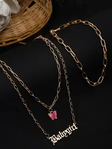 DressBerry Gold-Plated Layered Necklace