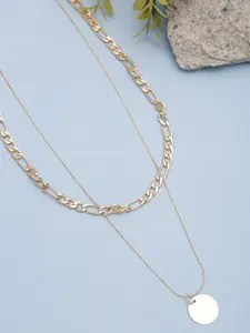 DressBerry Gold-Plated Minimal Layered Necklace