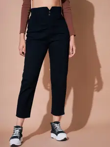 SASSAFRAS BASICS Women Mid-Rise Mom Fit Stretchable Jeans