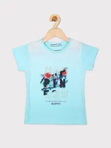 PAMPOLINA Girls Graphic Printed Cotton T-Shirt