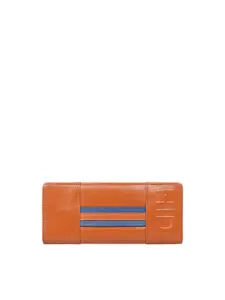 Hidesign Striped Leather Envelope Wallet