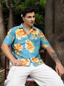 UNRL Relaxed Fit Floral Printed Casual Shirt