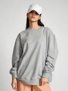 Bonkers Corner Grey Round Neck Long Sleeves Cotton Sweatshirt