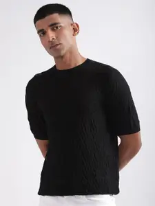 Antony Morato Men Textured Pullover Sweater