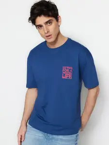 Trendyol Typography Printed Round Neck Cotton T-shirt
