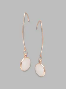 Globus Gold-Plated Circular Drop Earrings