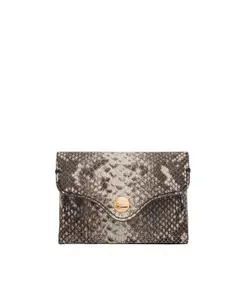 Fossil Women Abstract Textured Leather Envelope Wallet