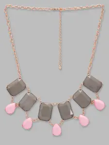 Globus Pink Rose Gold-Plated Necklace