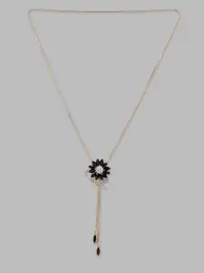 Globus Black Gold-Plated Necklace