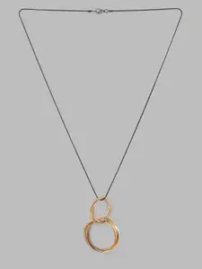 Globus Gold-Plated Minimal Necklace