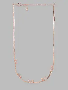 Globus Rose Gold-Plated Minimal Necklace