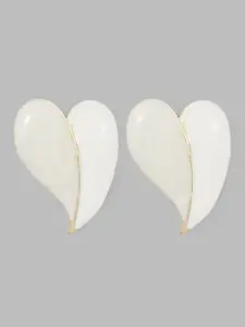 Globus Gold-Plated Leaf Shaped Drop Earrings