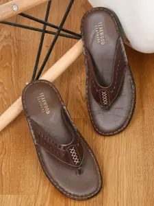Teakwood Leathers Men Open Toe Leather Comfort Sandals