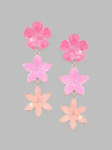 Globus Gold-Plated Floral Drop Earrings