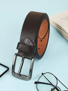 Roadster Men Textured Leather Belt