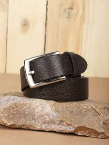 Roadster Brown Men Textured Leather Formal Belt