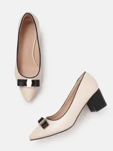 Allen Solly Block Pumps with Bow Upper
