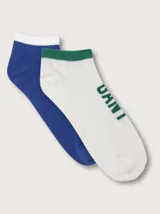 GANT Men Pack Of 2 Ankle Length Cotton Socks