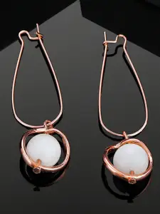 Estele Rose Gold-Plated Classic Drop Earrings