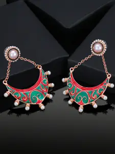 Estele Rose Gold-Plated Classic Chandbalis Earrings