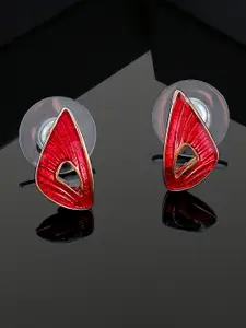 Estele Rose Gold-Plated Classic Studs Earrings