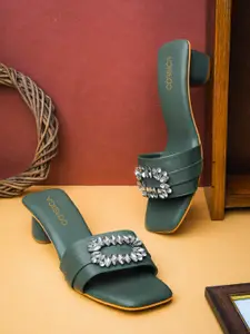 CORSICA Embellished Block Heels