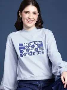 Mast & Harbour Women Printed Sweatshirt