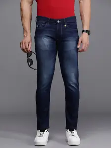 Allen Solly Sport Men Slim Fit Light Fade Stretchable Mid-Rise Jeans