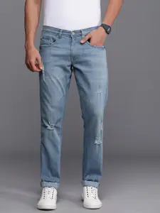 Allen Solly Sport Men Slim Fit Mildly Distressed Light Fade Stretchable Jeans