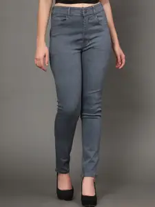 BAESD Women High-Rise Clean Look Cotton Skinny Fit Stretchable Jeans